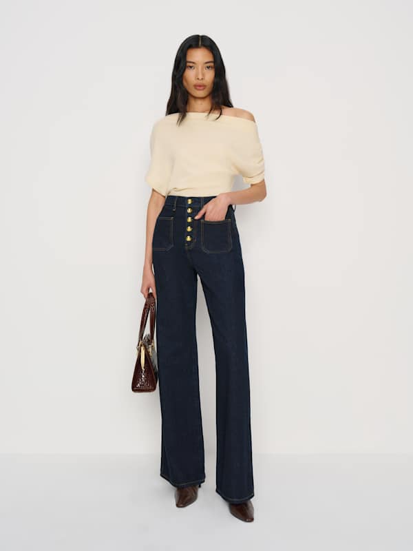 Cary High Rise Slouchy Wide Leg Jeans