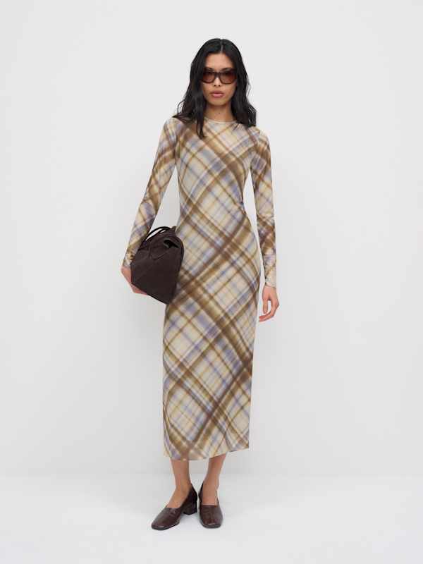 Rene Mesh Knit Dress