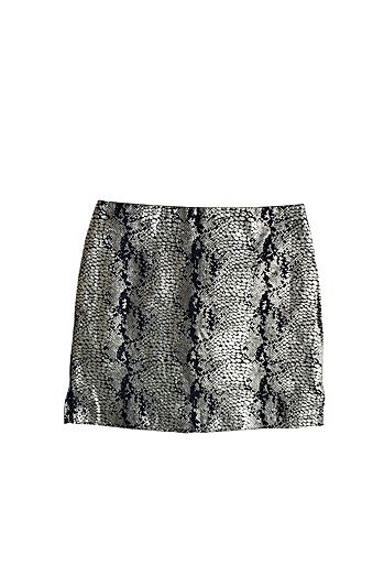 Vintage 1990s Metallic Print Mini Skirt Selected by SharpLilTeeth