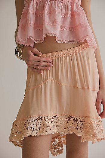 Midnight Muse Mini Slip Skirt