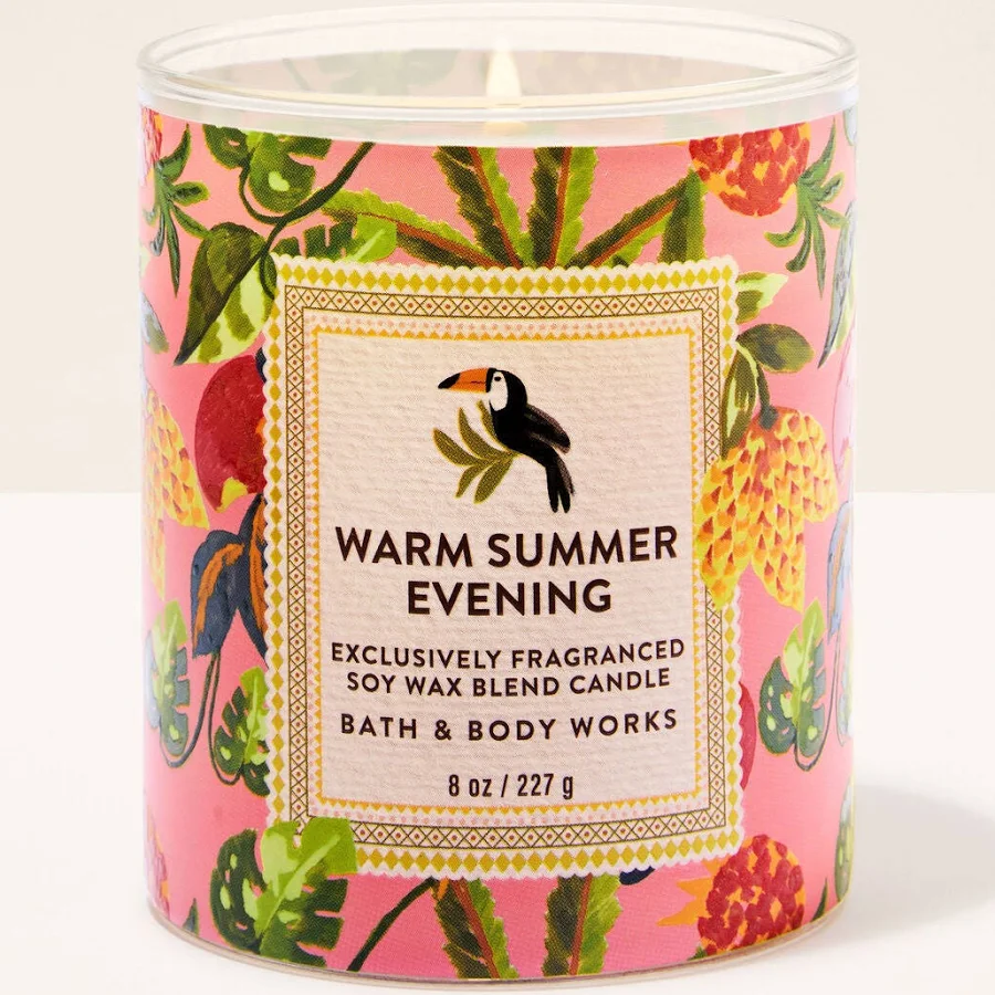 Bath & Body Works Warm Summer Evening Single Wick Candle