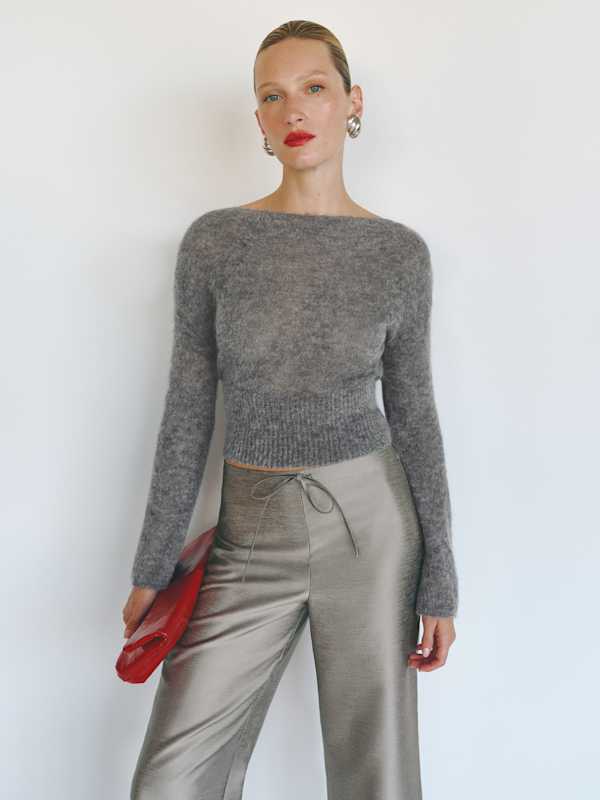 Soren Sheer Alpaca Sweater Top