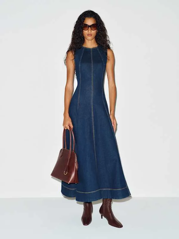 Cecilia Denim Midi Dress