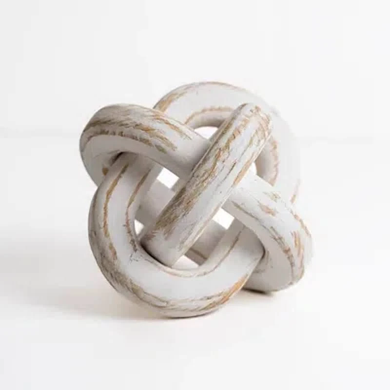 Kirkland's Home Distressed White Wooden Knot