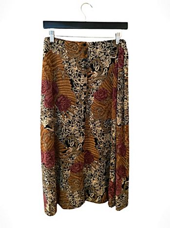 1990s Angel Wing Rococo Print Skirt Selected By Ritual Vintage
