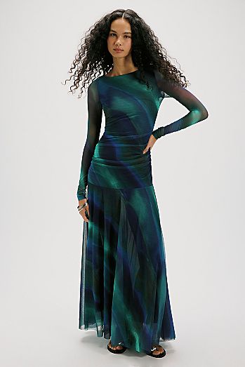 Sunnei Mesh Maxi Dress