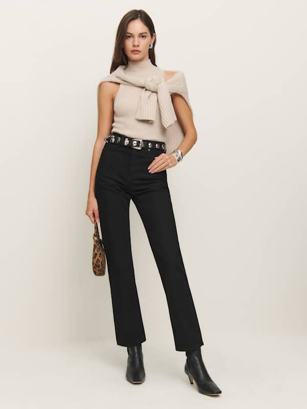 Cynthia High Rise Straight Jeans