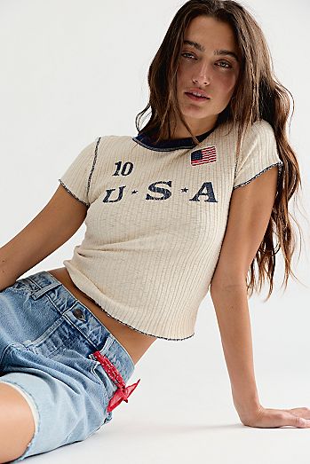 Ragabond Farrah Flag Tee