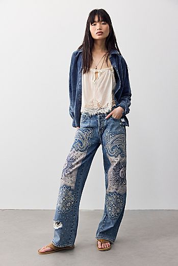 We The Free Reverie Patchwork Jeans