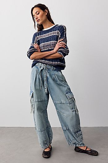 We The Free Reef Curved Cargo Jeans