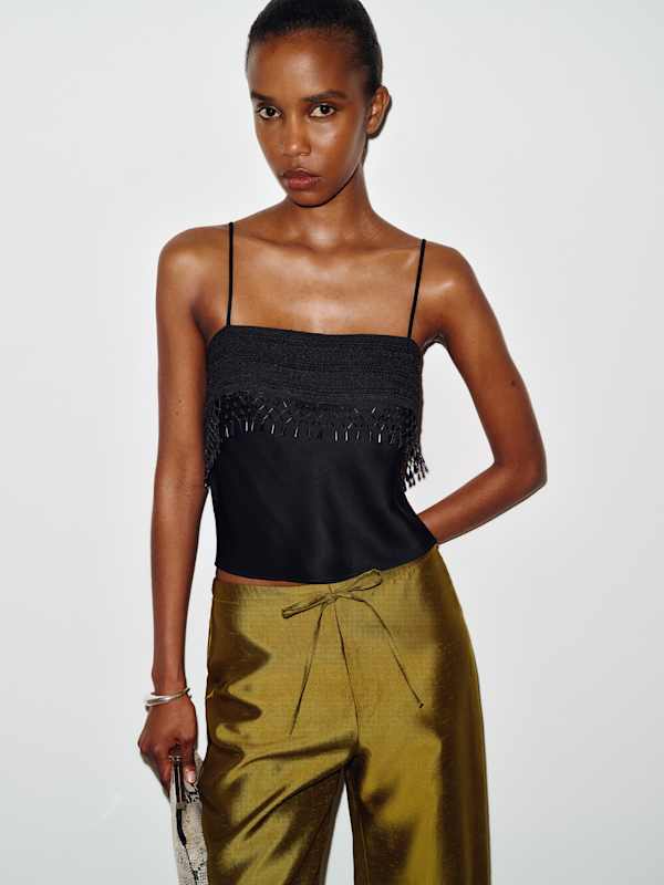 Slyvette Satin Top