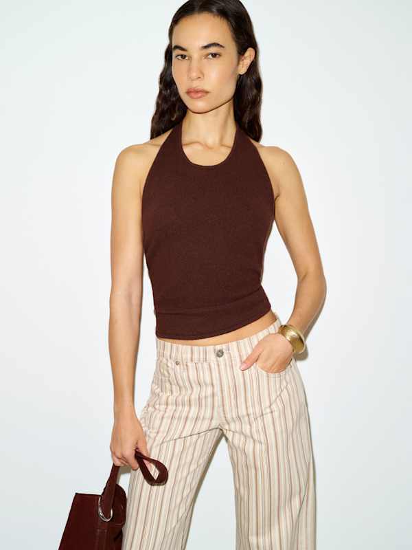 Quill Cashmere Halter Tank