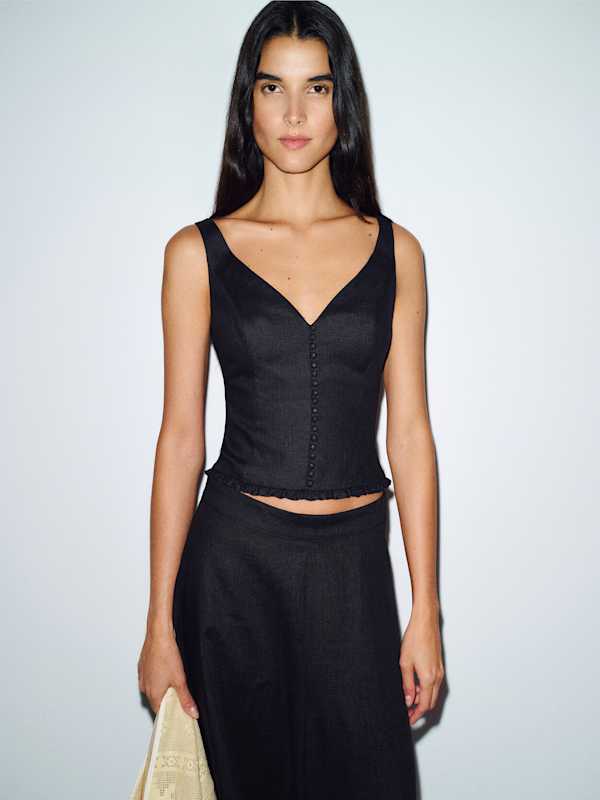 Flicka Linen Top