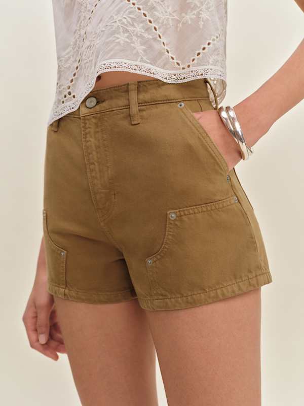 Blake High Rise 3” Utility Jean Shorts