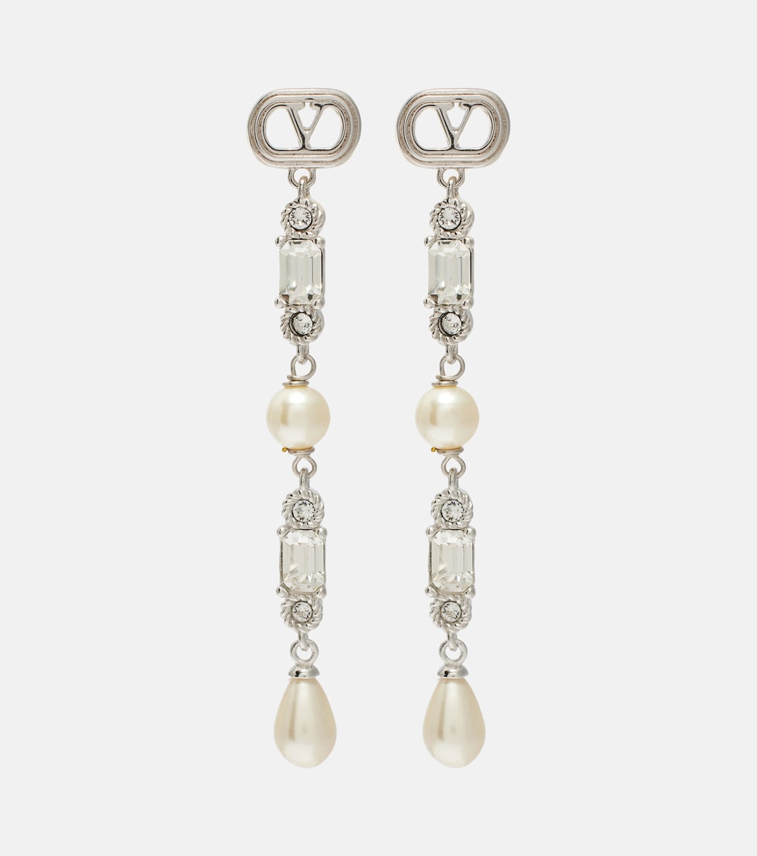 Valentino Garavani Women's Crystal Ovalette Earrings