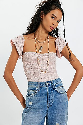 Nightcap Flutter Lace Bodysuit