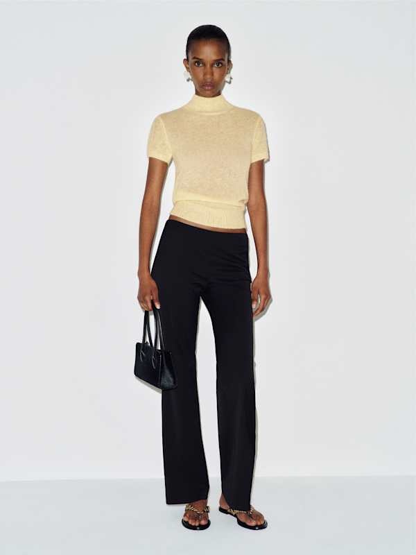 Laurel Sheer Alpaca Mock Neck