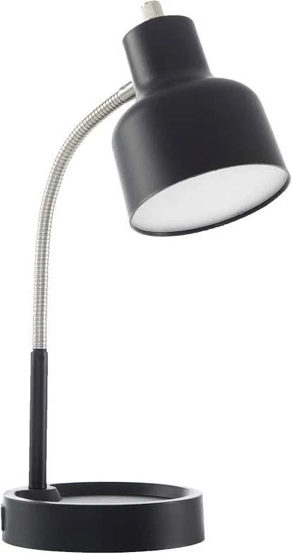 Mainstays LED Desk Lamp with Catch-All Base and AC Outlet