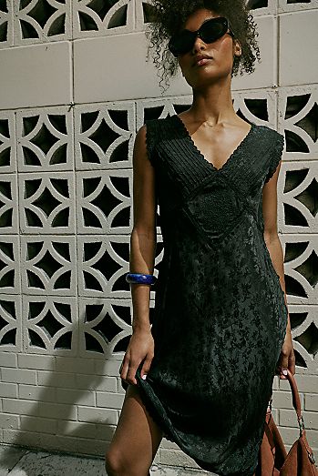 Me With You Satin Midi Slip Dress