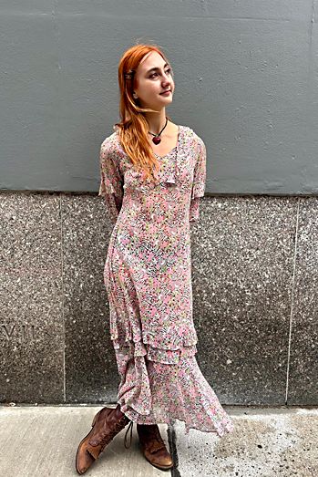 1930-40’s Cotton Print Dress Selected by Nomad Vintage
