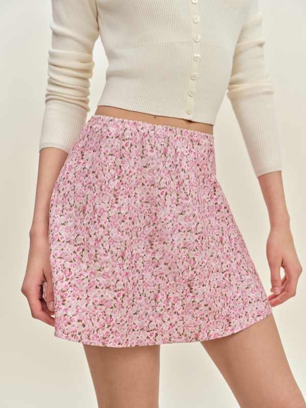 Brandy Linen Skirt