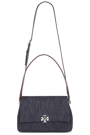 Tory Burch Charlie Denim Shoulder Bag