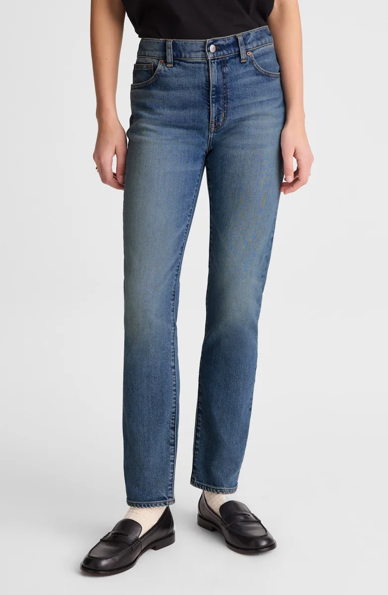 Madewell The Jules Slim Straight Leg Jeans