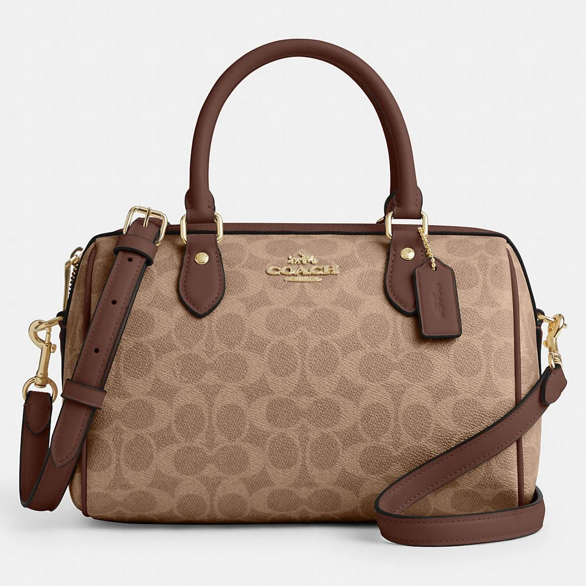 Coach Rowan Satchel Bag in Signature Canvas
