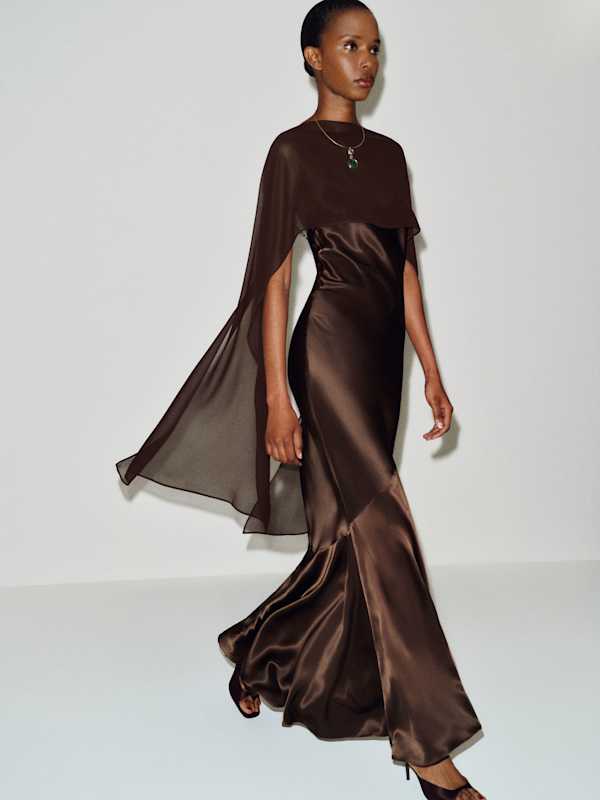 Petites Tiffani Silk Dress