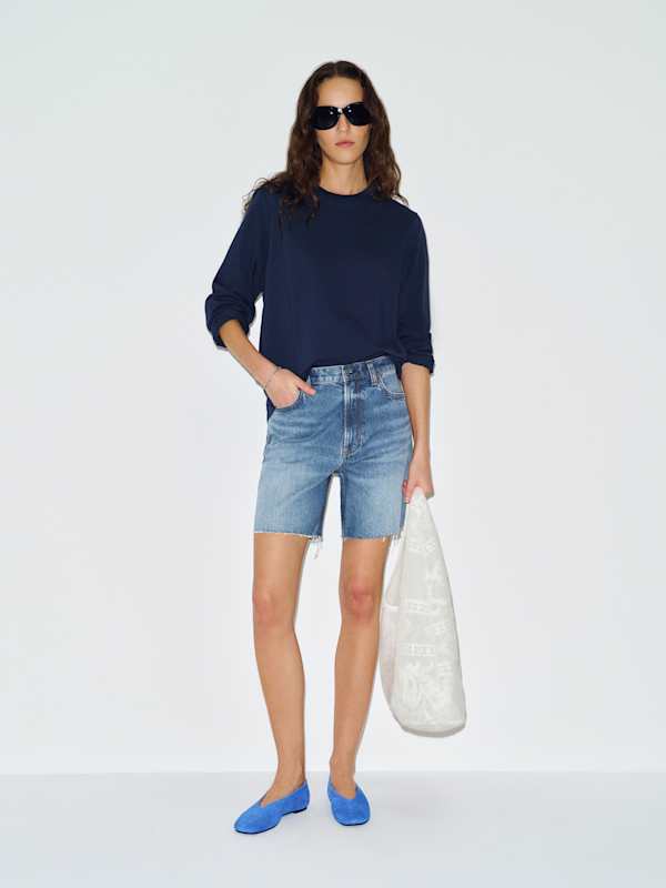 Saige High Rise 4” Jean Shorts
