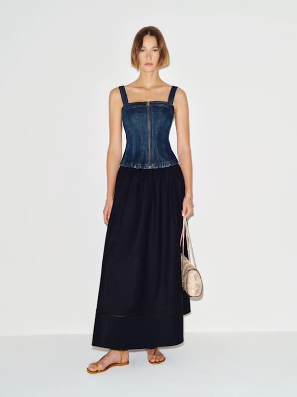Danielle Stretch Denim Top