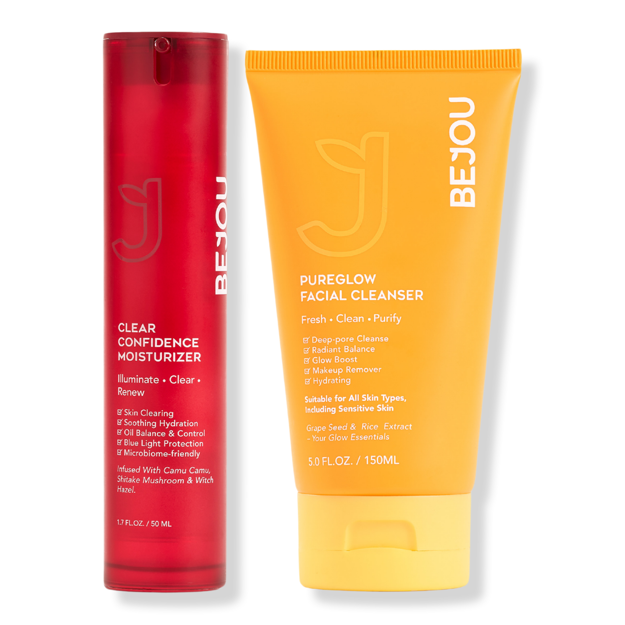 Bejou Clear Confidence Moisturizer + Pureglow Facial Cleanser