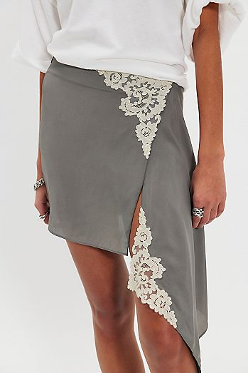 Bec + Bridge Chateau Asymmetrical Mini Skirt