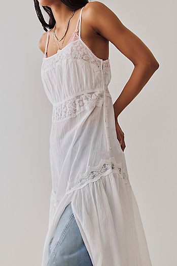 Key to My Heart Cotton Midi Slip Dress