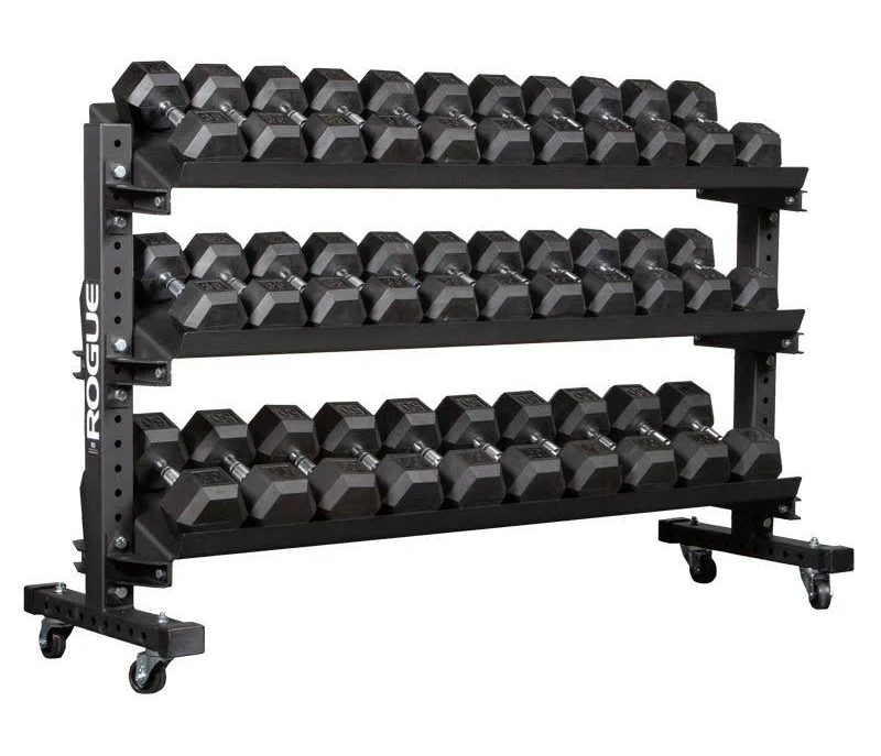 Rogue Rubber Hex Dumbbell Set