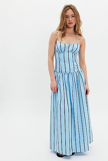Shona Joy Saxon Bustier Maxi Dress