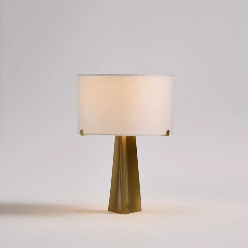 Crate & Barrel Isla Triangle Mini Table Lamp Set of 2