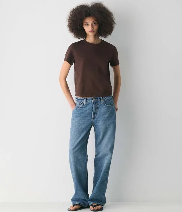 Tna Women's Soft Feels All-Time T-Shirt in Ric Heather Mocha Brown | 2XS