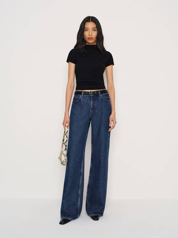 Cary Low Rise Slouchy Wide Leg Jeans