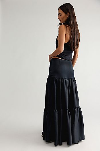 Juliette Satin Maxi Skirt
