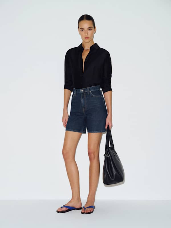 Saige High Rise 4” Jean Shorts
