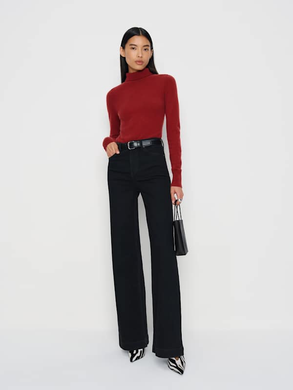 Bex Super Stretch High Rise Wide Leg Jeans
