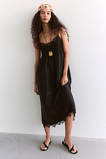 Table for Two Midi Slip Dress