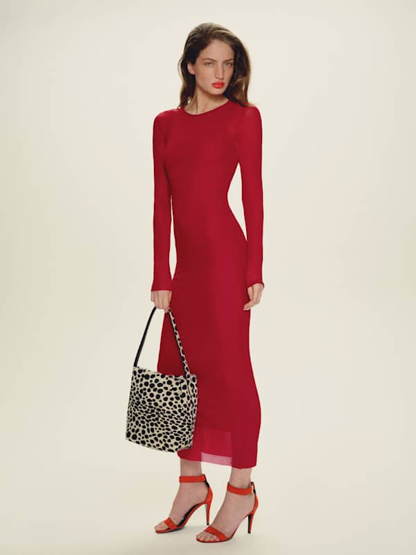 Rene Mesh Knit Dress