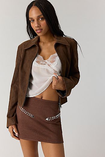 Understated Leather Moonshine Skirt