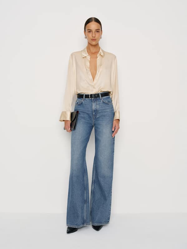 Cary High Rise Slouchy Wide Leg Short Jeans