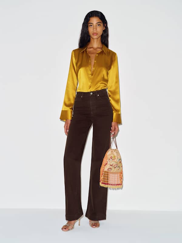 Bex Super Stretch High Rise Wide Leg Jeans