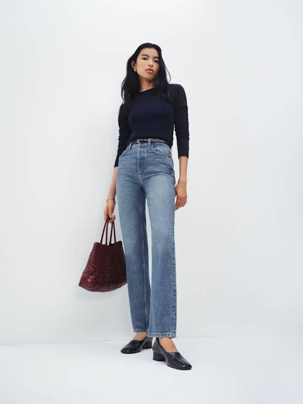 Cynthia High Rise Straight Jeans