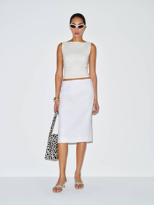 Fleur Linen Skirt