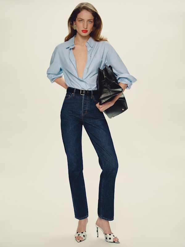 Cynthia High Rise Straight Jeans
